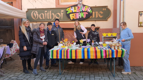 der Verkaufstand der Klasse 7